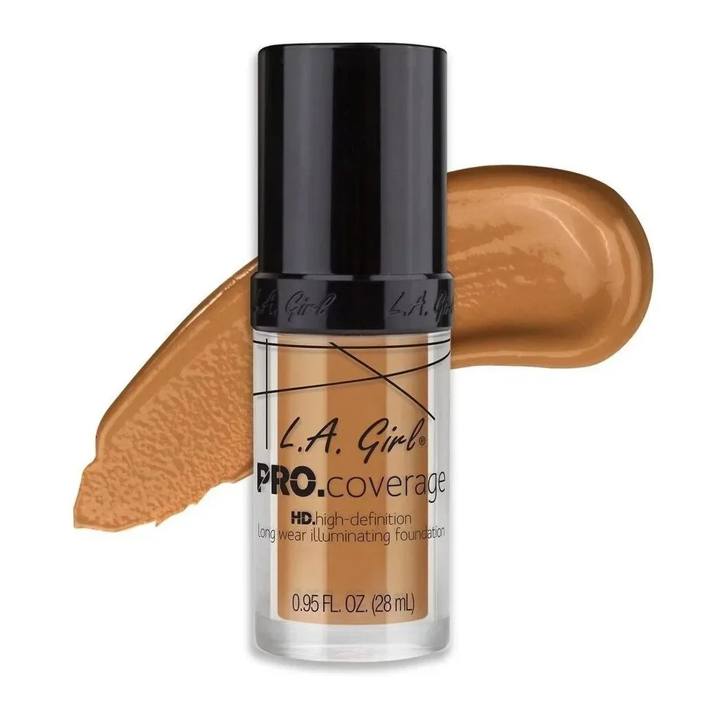 L.A. Girl Pro Coverage Liquid Foundation HD Illuminating GLM647 Warm Beige